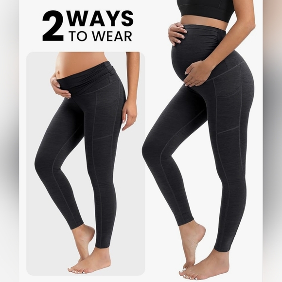 IUGA - Set of 2 Maternity Yoga Pants, Sz S - Picture 1 of 12